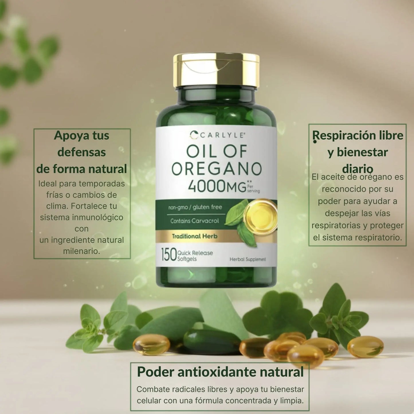 Cápsulas de Aceite de Orégano
