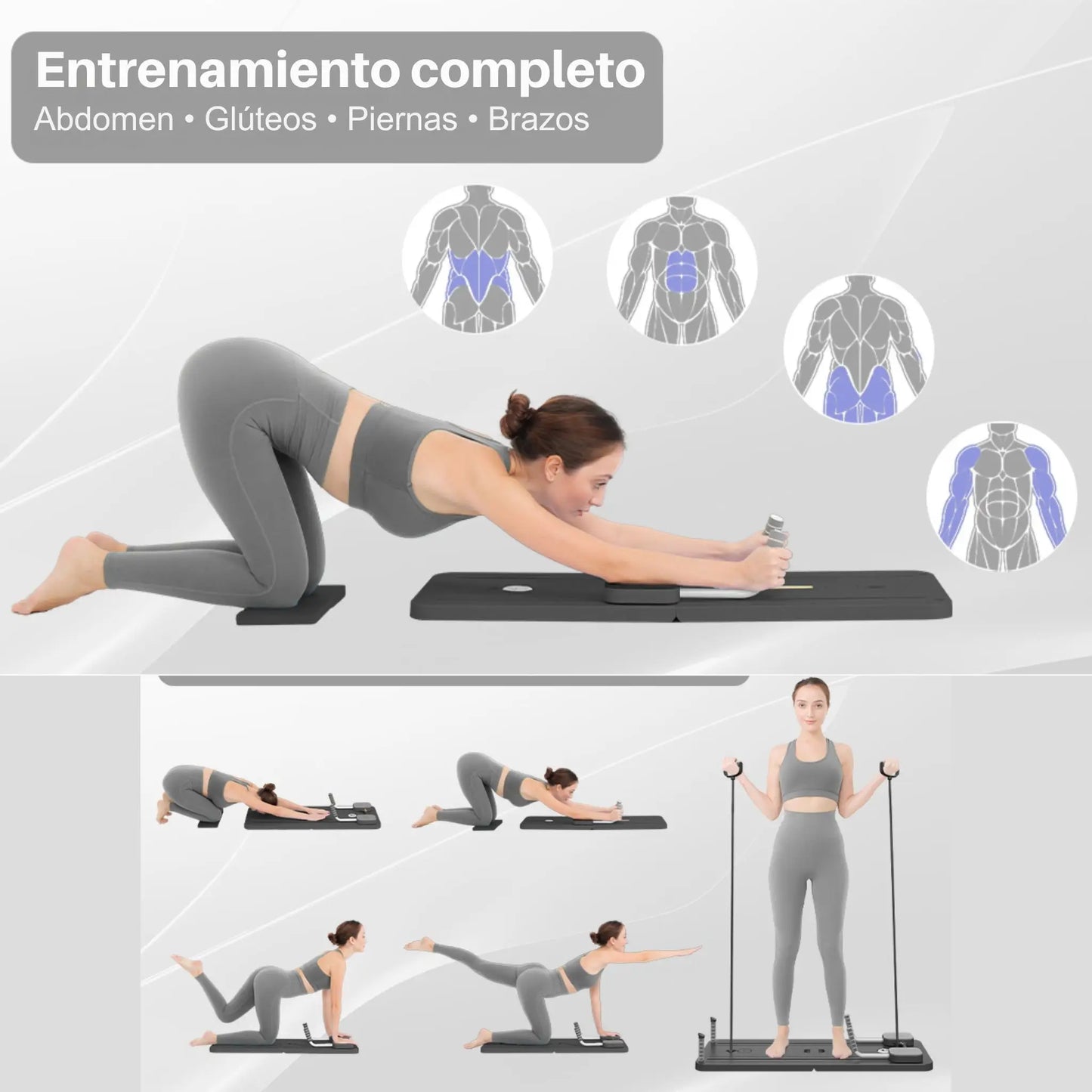Tabla de Pilates Multifuncional para Entrenar en Casa