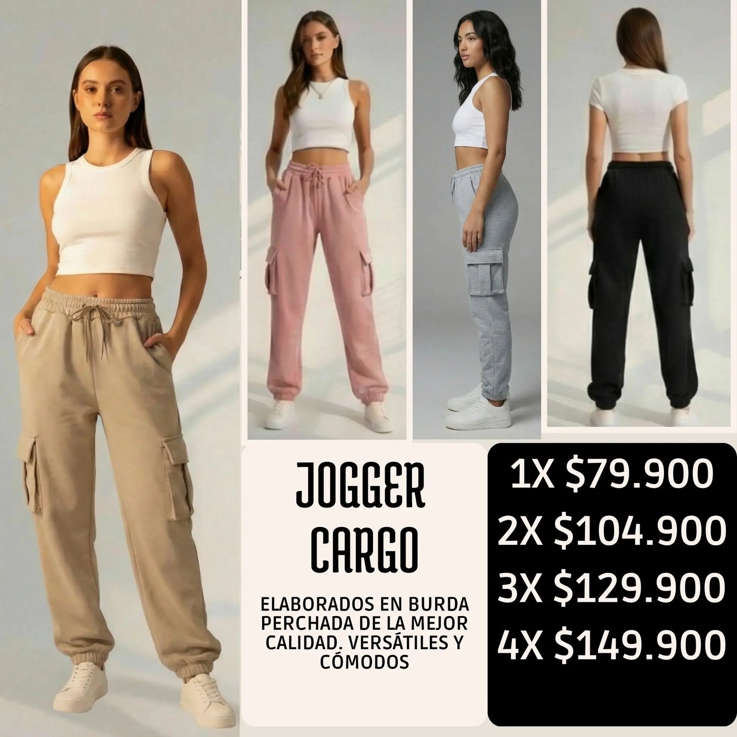 Jogger Cargo  – Comodidad que se Nota, Estilo que se Ve
