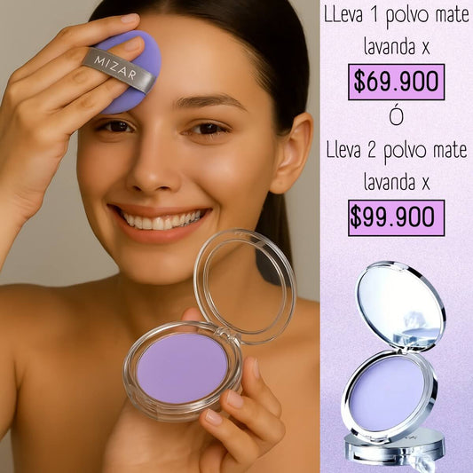 Polvo Mate Lavanda: Adiós Brillo, Hola Tez Perfecta