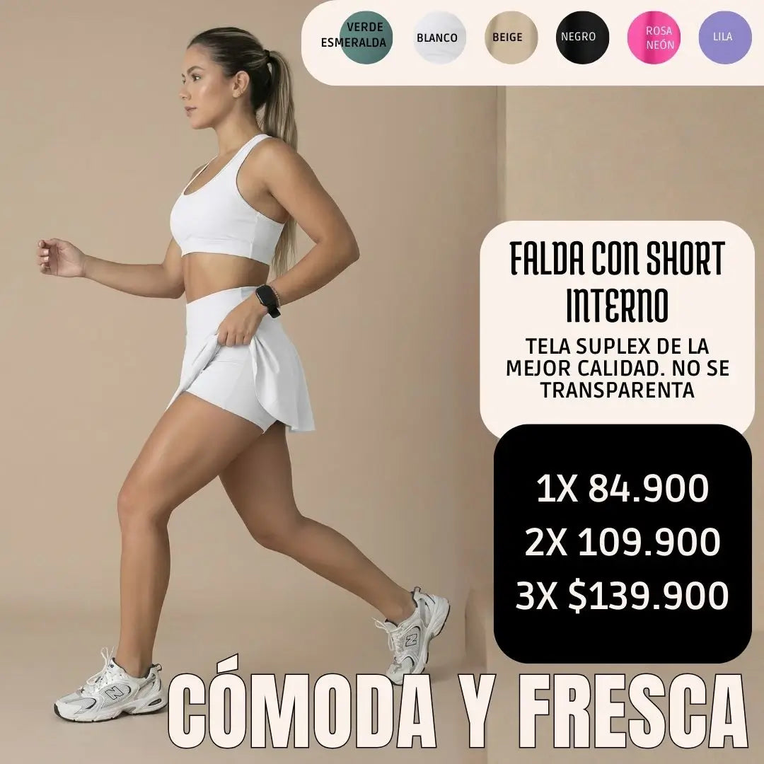 Falda con Short Interno: Comodidad y Estilo para Tu Día