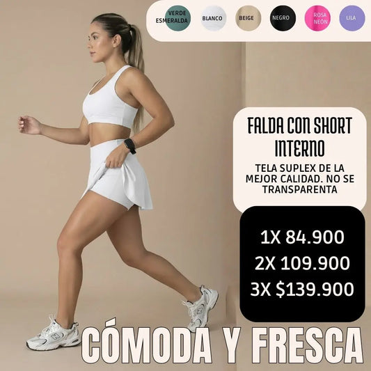Falda con Short Interno: Comodidad y Estilo para Tu Día