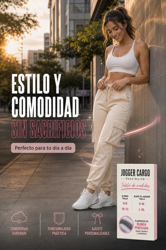 Jogger cargo de mujer