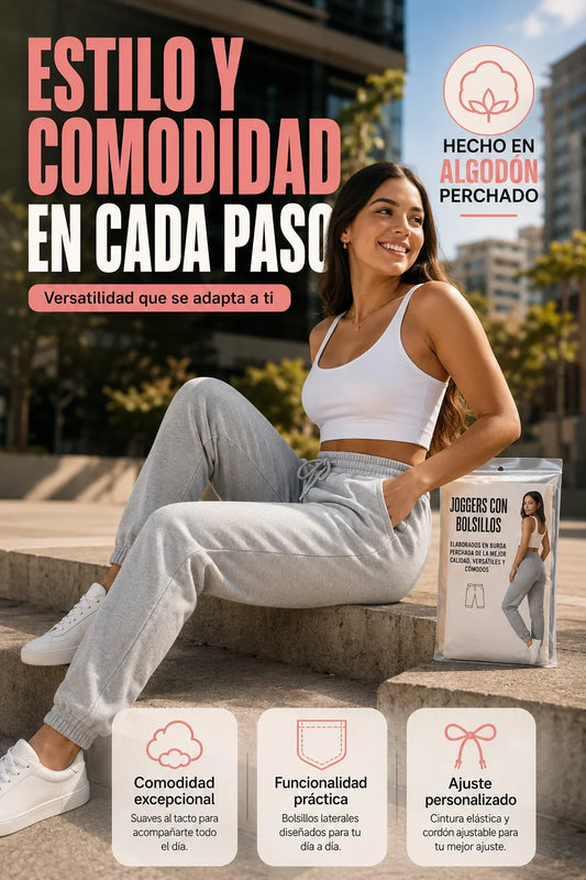 Jogger con bolsillos